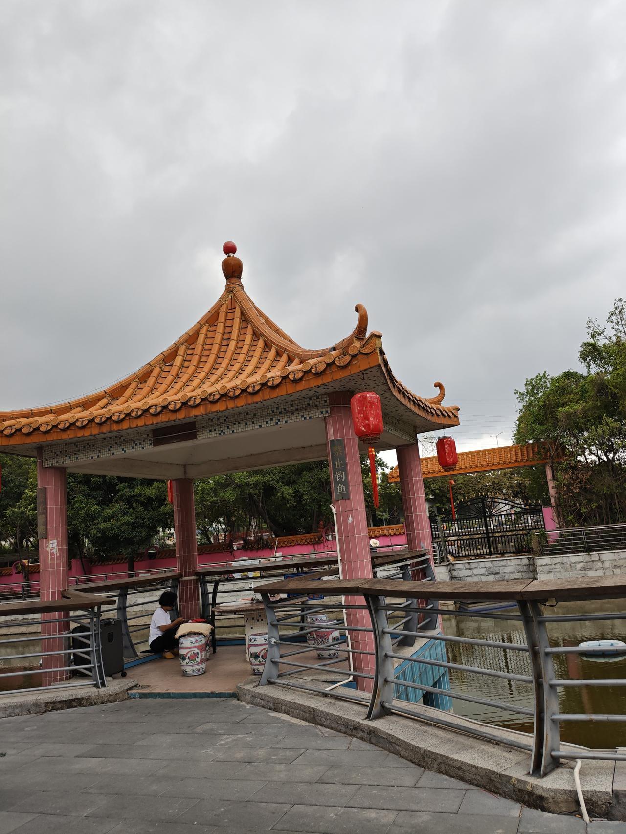 晒出你的本地生活好多天不去小区会公园了，今天去在转了一圈，发现凉亭前面的花草都没