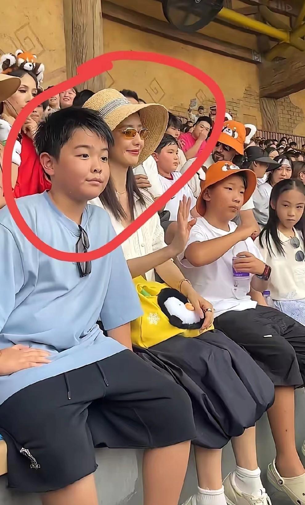 佟丽娅带10岁儿子逛动物园被拍，评论区都在说这孩子长得跟陈思诚像。可真正让我看进