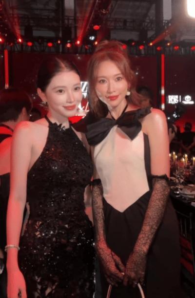 方圆林志玲美女旁边还是美女，方圆和林志玲同框美到失语，双倍颜值暴击太震撼了！！ 