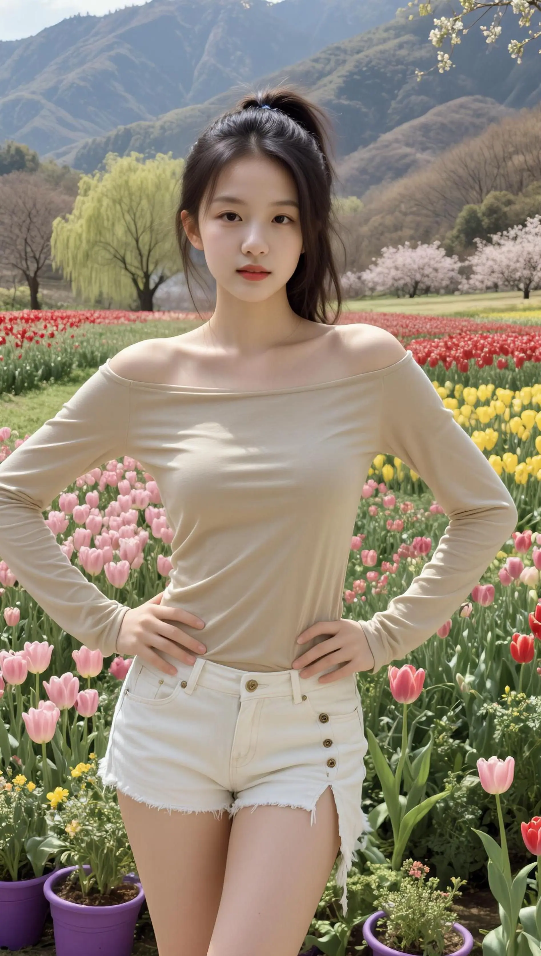 AI春日清新写真 随变ai随便玩