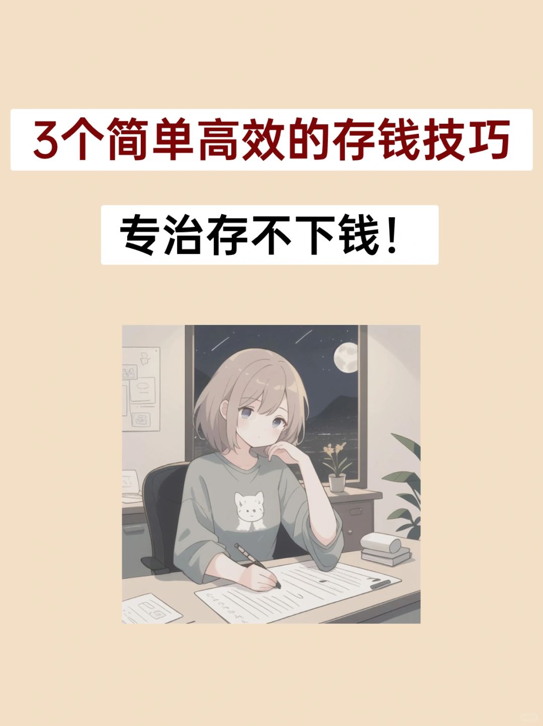 做好这3个步骤，不信你还存不下钱💰