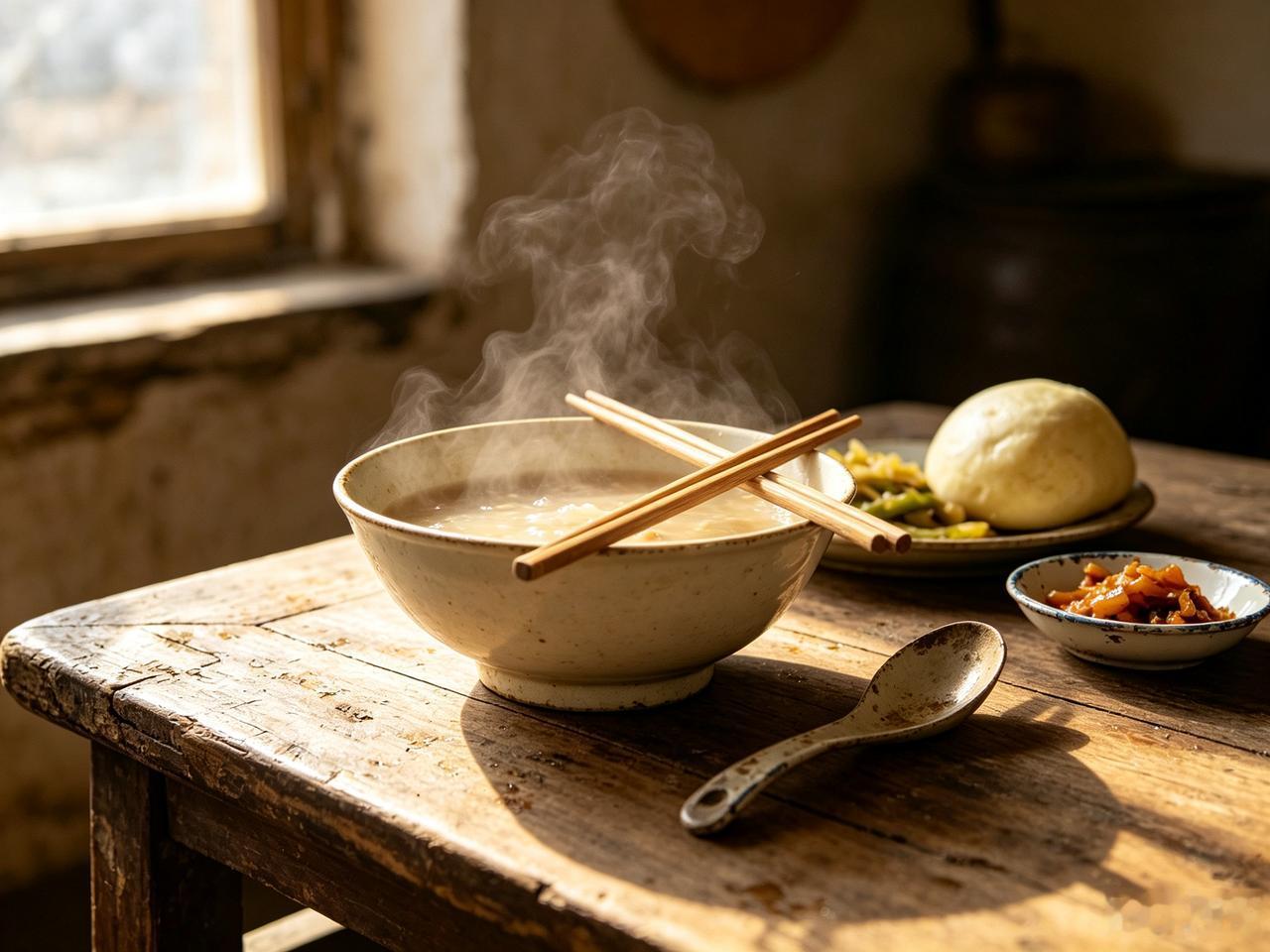 上联：两根竹筷尝万物，诚邀下联一只瓷碗喝汤羹