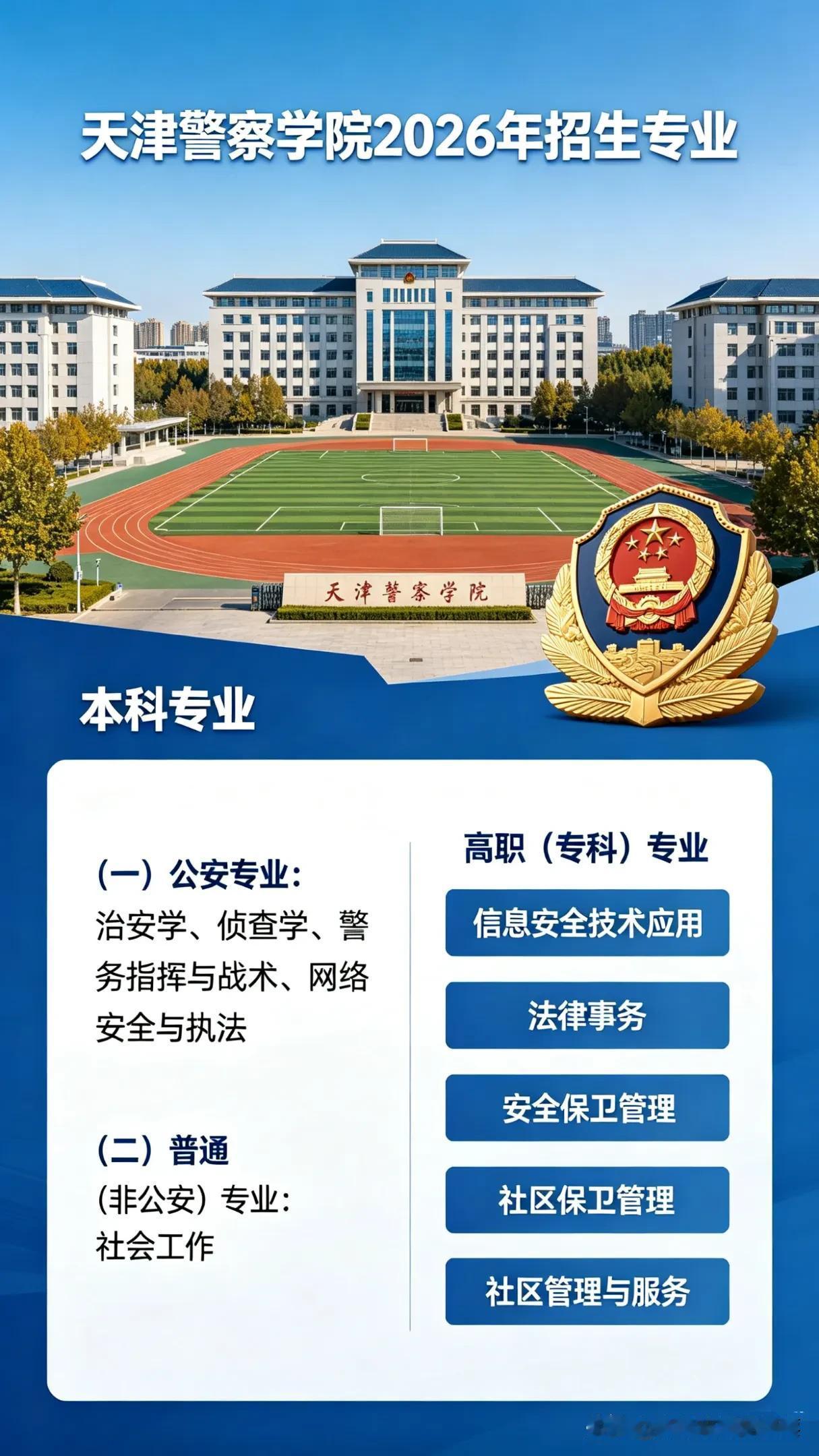 2026年天津警察学院（原天津公安警官职业学院）招生新政解读及志愿填报全指南
 