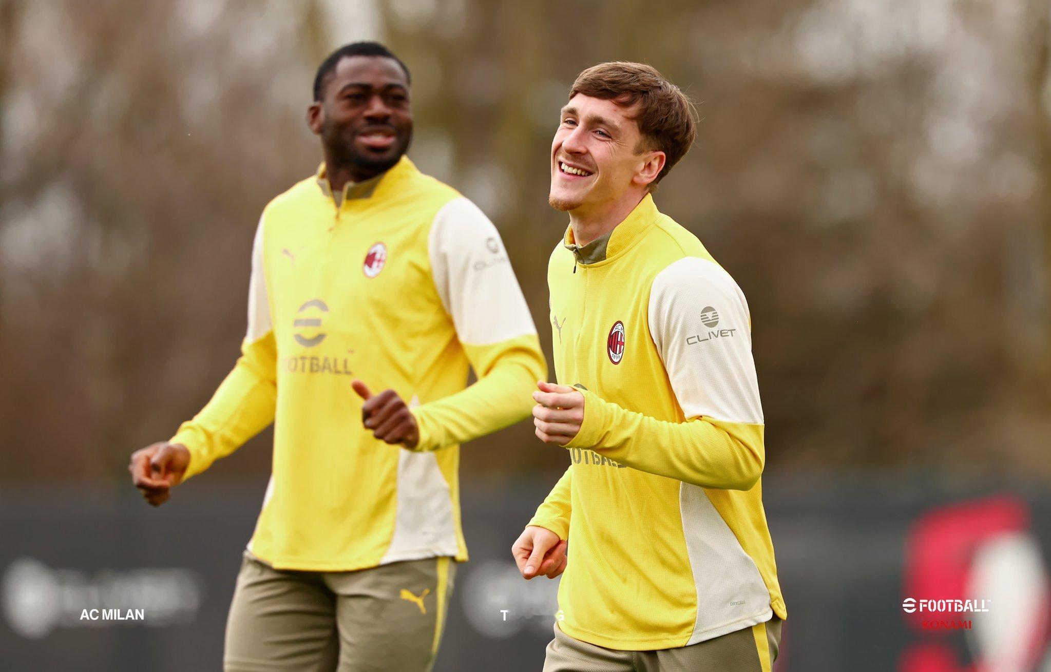 56今天参加了球队合练，他可以参加vs科莫的比赛AC米兰