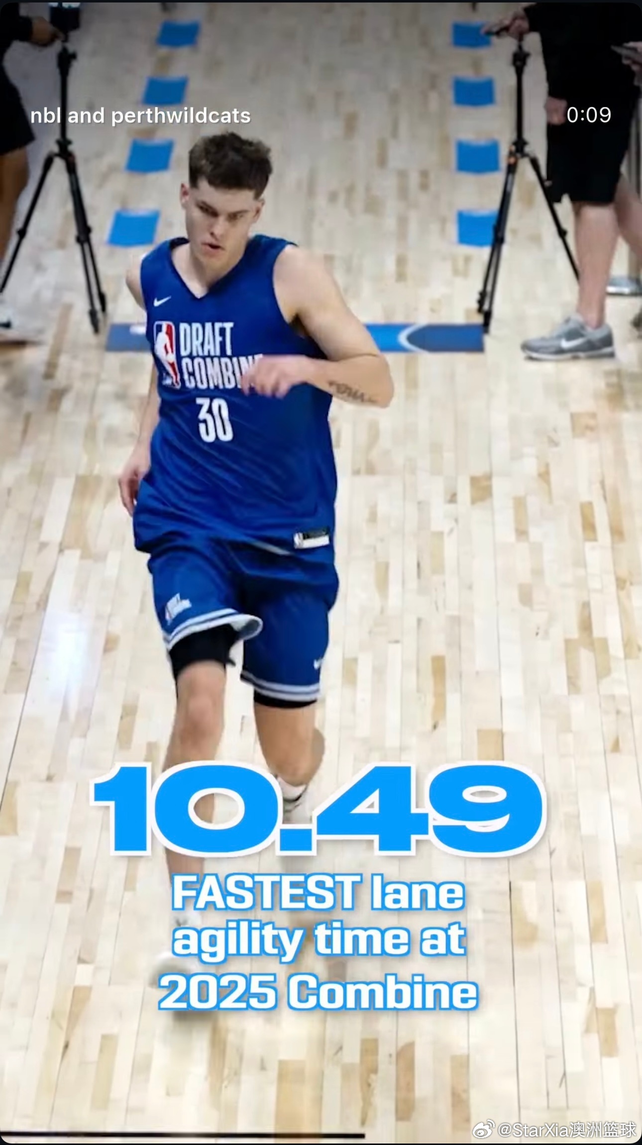 这个世界真的太疯狂了！本亨谢尔10.49秒跑动敏捷测试排名 2025年NBA联合