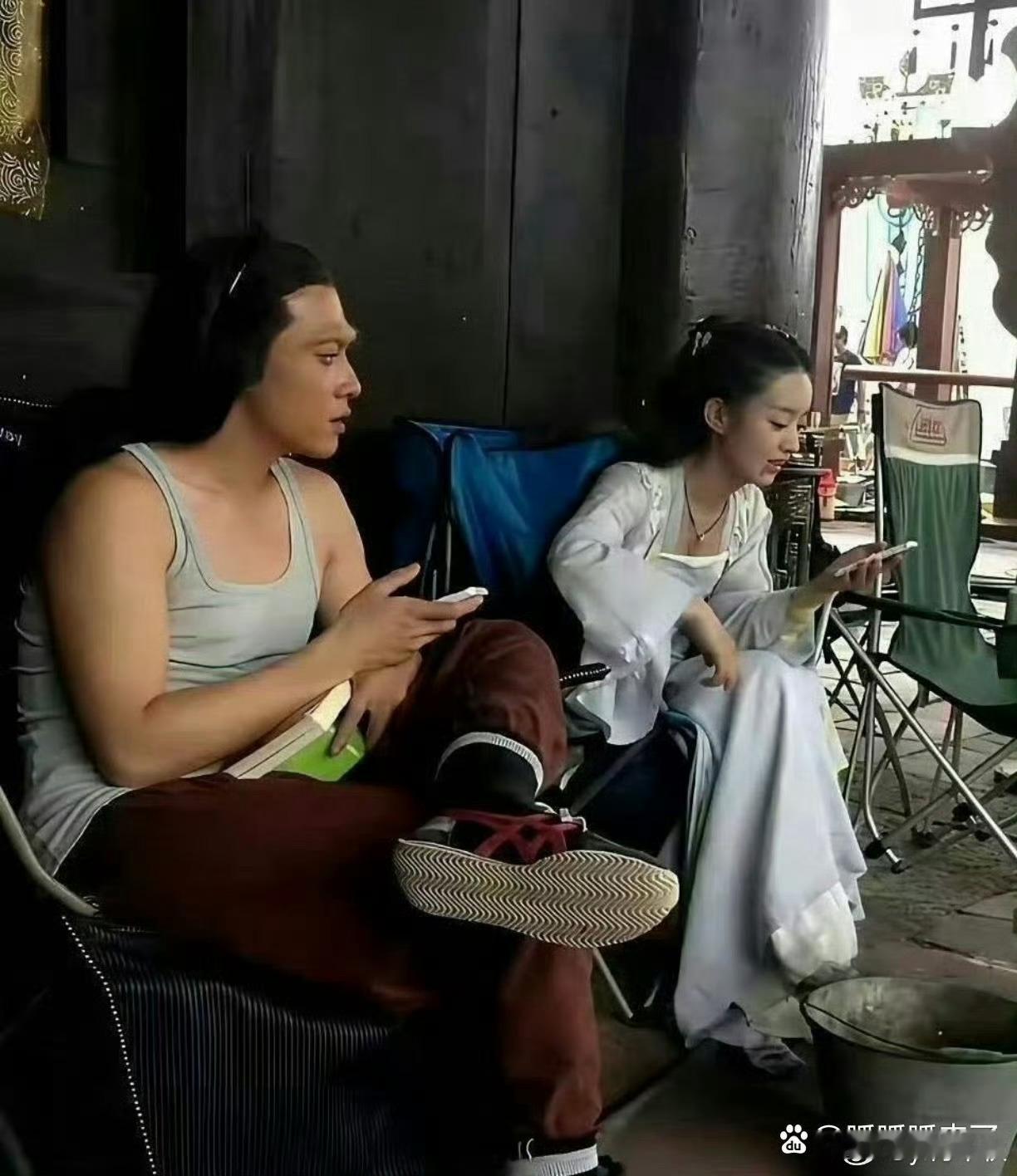 《花千骨》早期剧组日常，好真实的样子！ 
