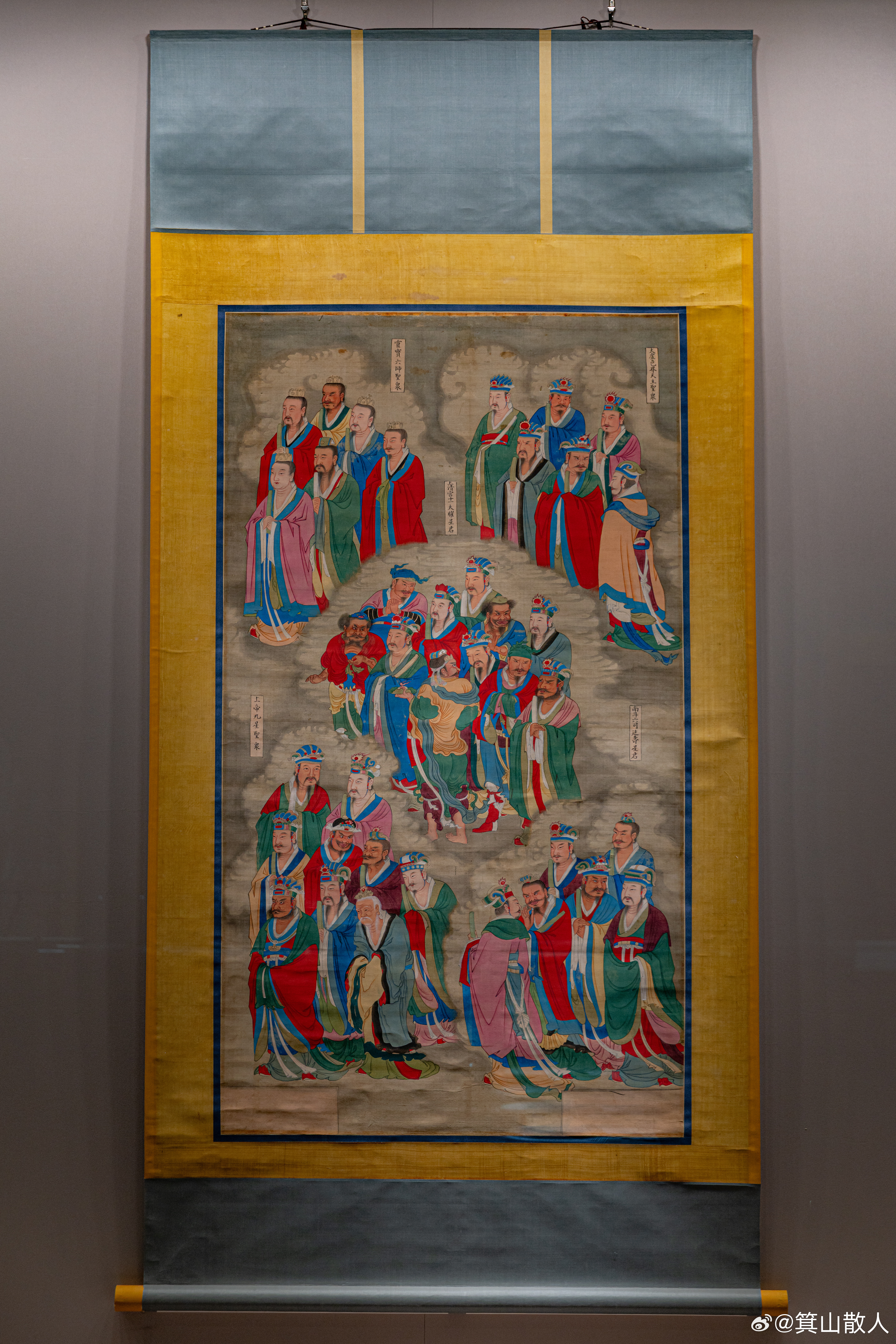 明代水陆画一组（整体）出自吴吕村后稷庙现运城市博物馆藏这套水陆画真的水准不俗，而