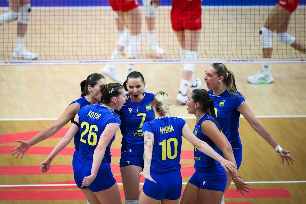 2026年世界女排联赛泰国曼谷站乌克兰女排vs波兰女排第三局：25-22大比分：