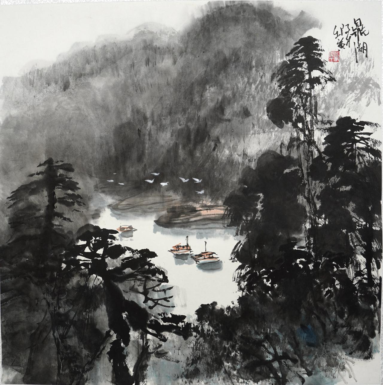 名家评说：在“色墨不碍”上，张际才有创新性的表达。

张际才将岭南画派的写实性与