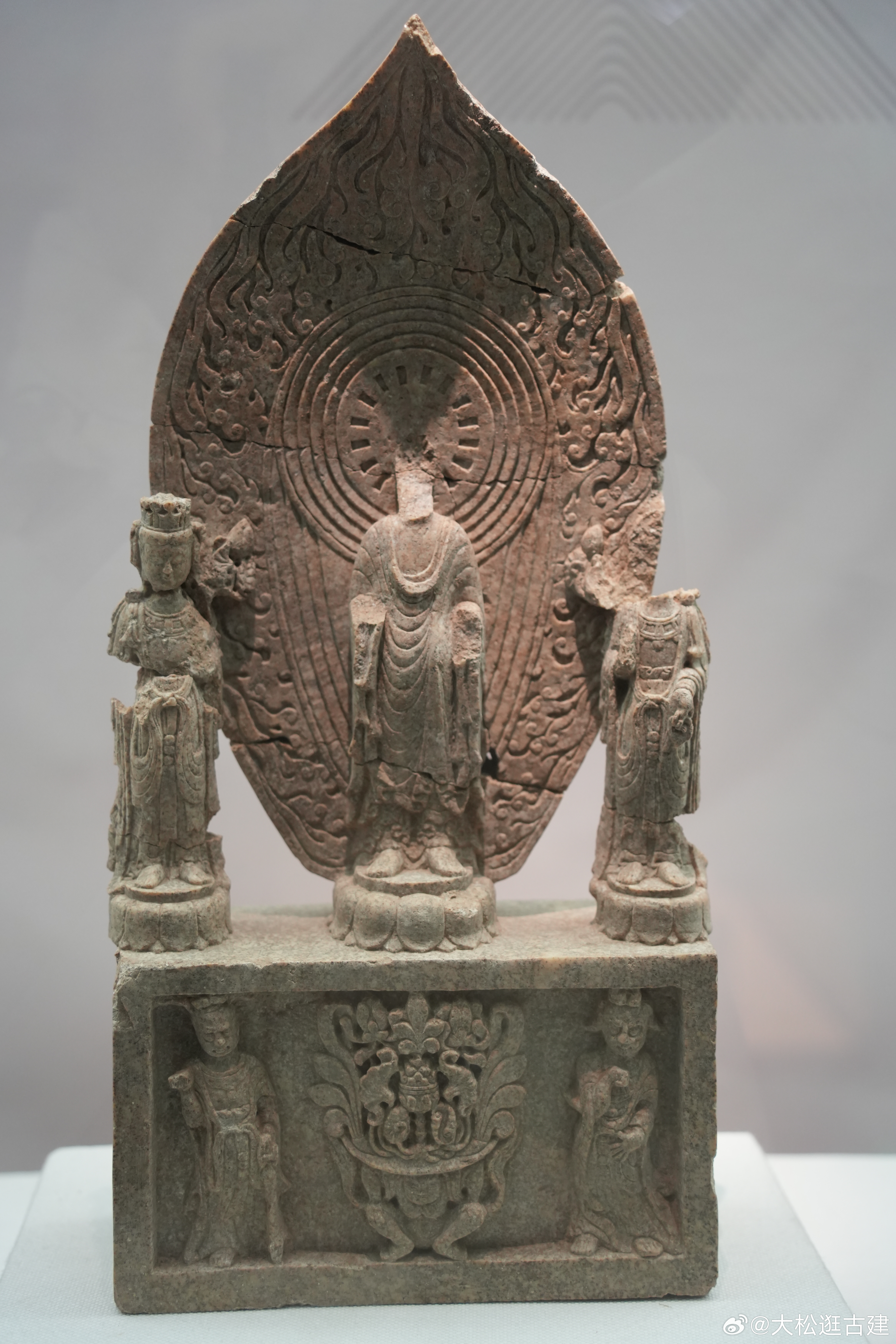 北朝佛像，邺城考古博物馆 