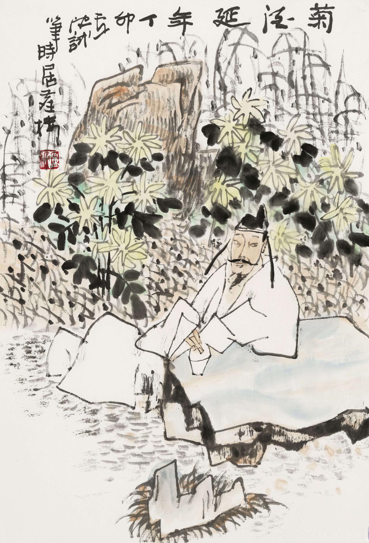 上联：读菊品酒出新句
下联：[玫瑰]

网络图片/诚谢侵删