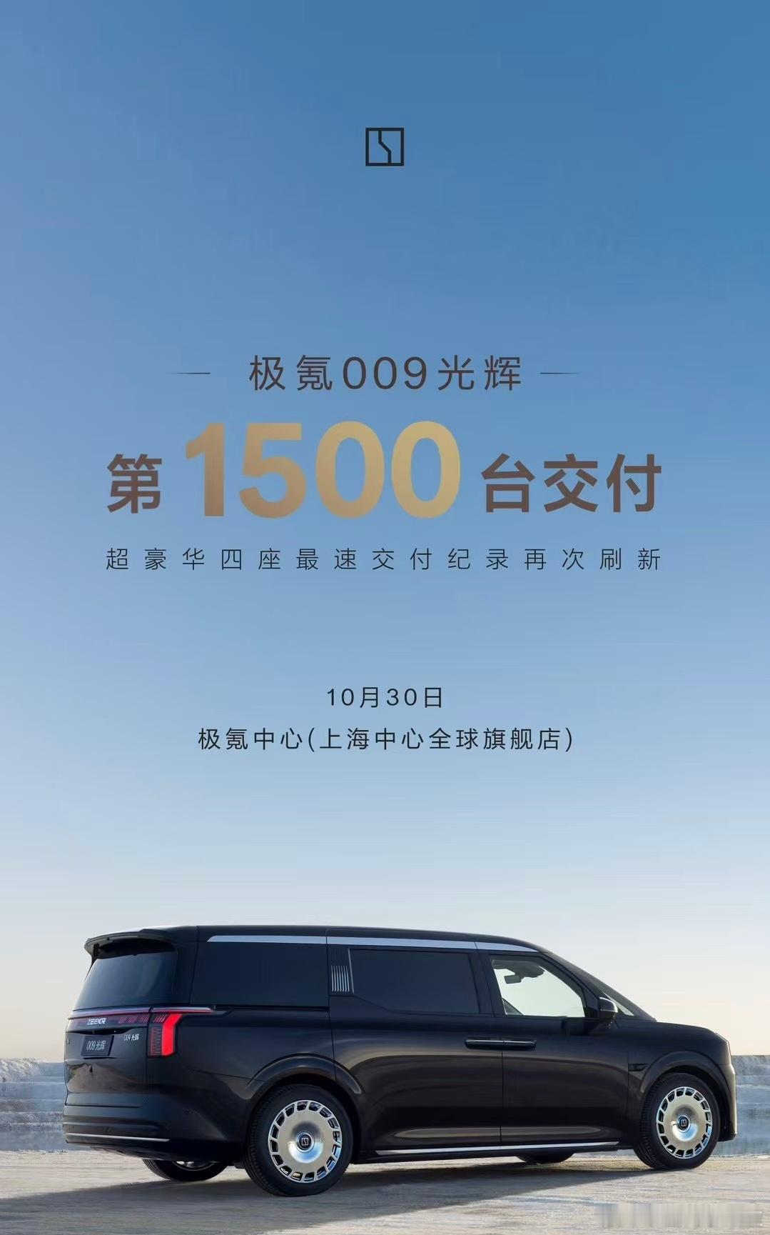 78.9 万的极氪 009 光辉版已经交付 1500 台了。要是理想 Mega 