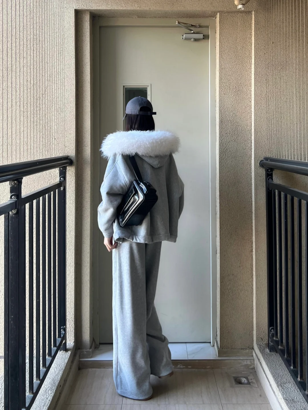 毛茸茸的卫衣卫裤！好适合通勤出门！