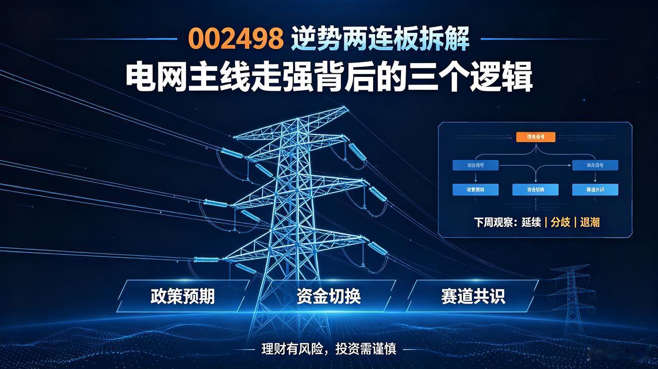 理性深思｜6.50元的002498汉缆股份周五逆势拿下两连板，其背后生变逻辑与下