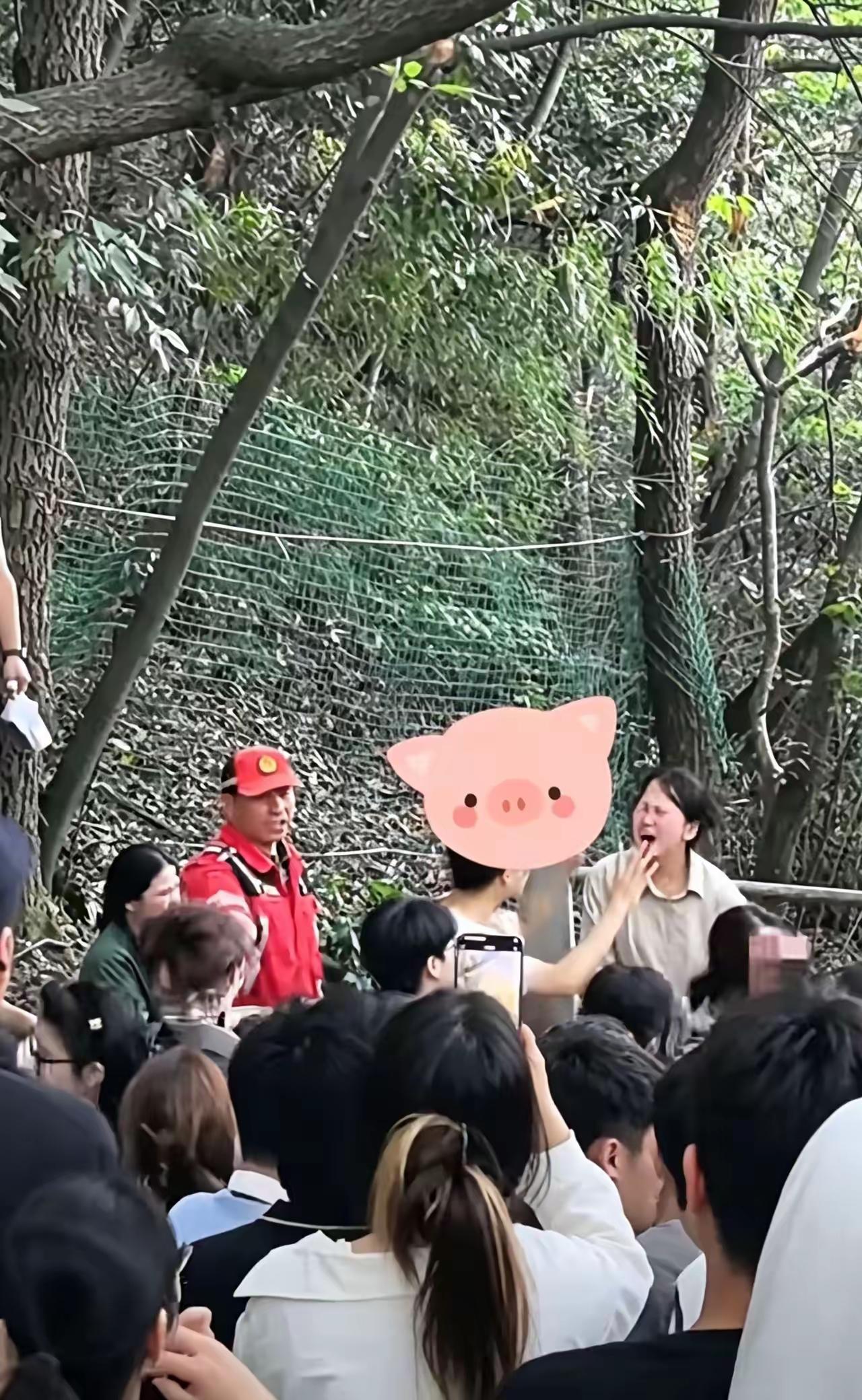 男朋友带着女朋友的闺蜜去爬杭州北高峰，女朋友带着另一个闺蜜也去爬山了，但这四个人