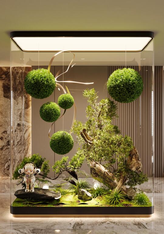🌿玻璃植物造景｜把森林搬进家，绿植美学✨