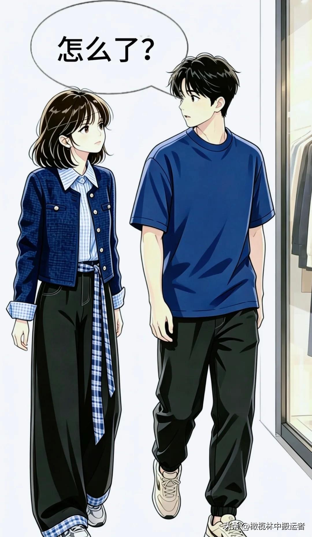 趣味漫画：跟老婆逛街，她从委屈到狂喜，最后再沉默…太真实了