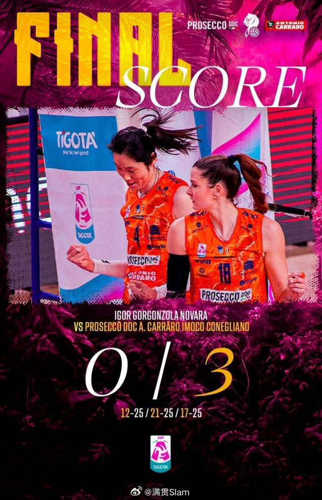 朱婷朱婷留洋第七季 意甲半决赛第二回合，科內利亚诺3-0诺瓦拉(25-12, 2