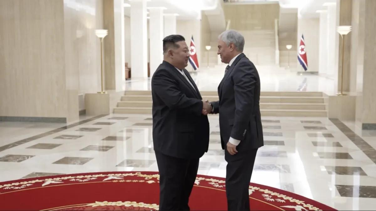 俄朝合作达到历史新高度！朝鲜倾力支援，普京感谢朝方支持。

俄国家杜马主席沃洛金