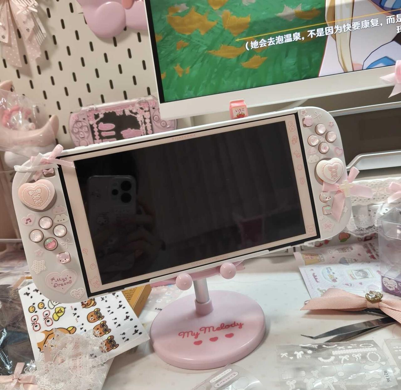 Switch2装修完成❗
太美萌了这个按键贴Switch2 日系