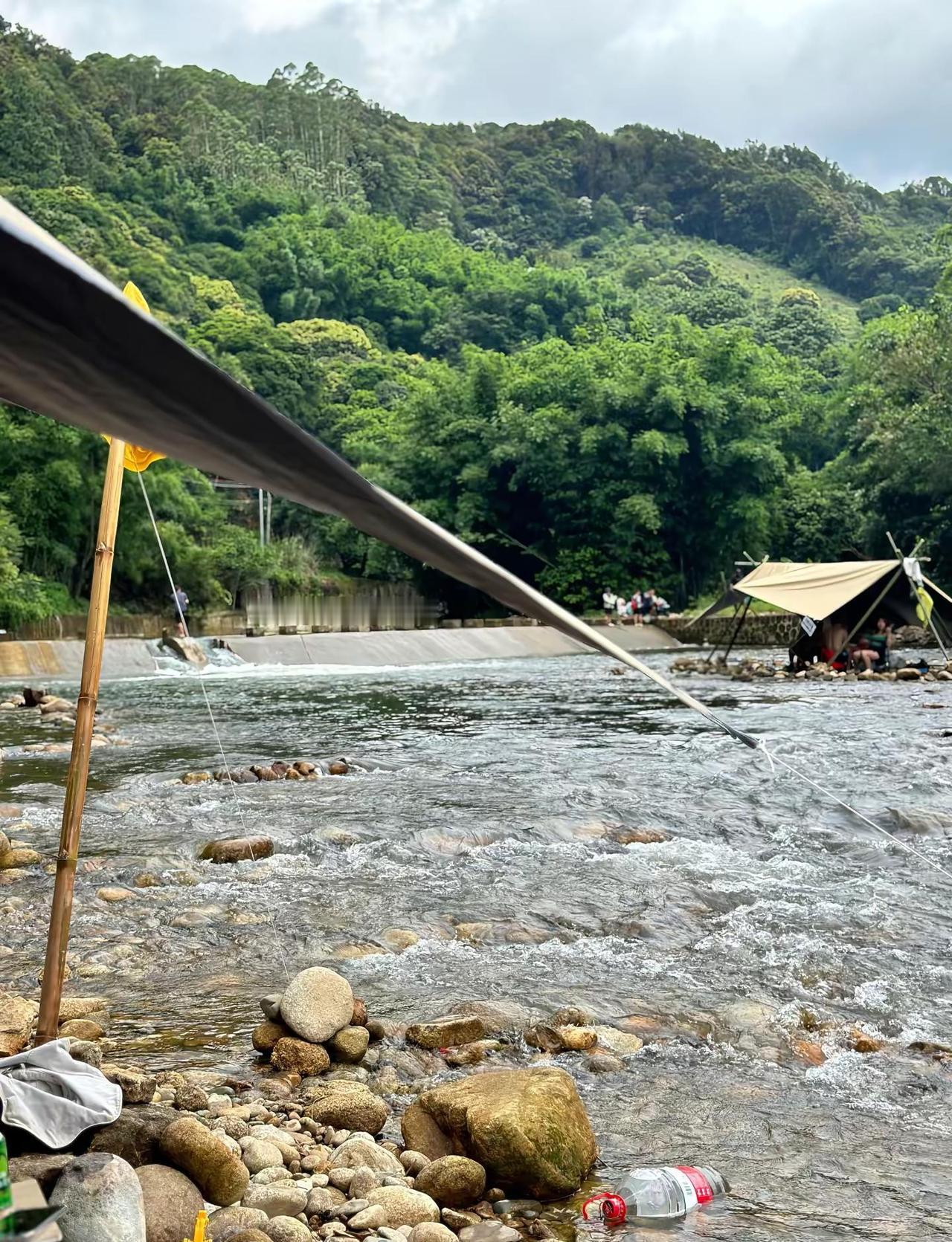 广州增城开车直达免费露营玩水宝藏地🏕。露营好地方有山有水 玩水露营的好地方 山