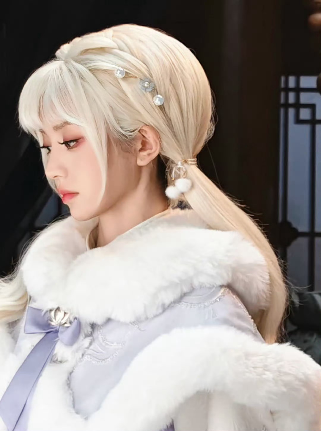 田曦薇白发双马尾，又是一个新造型！我宝宝好美～ 