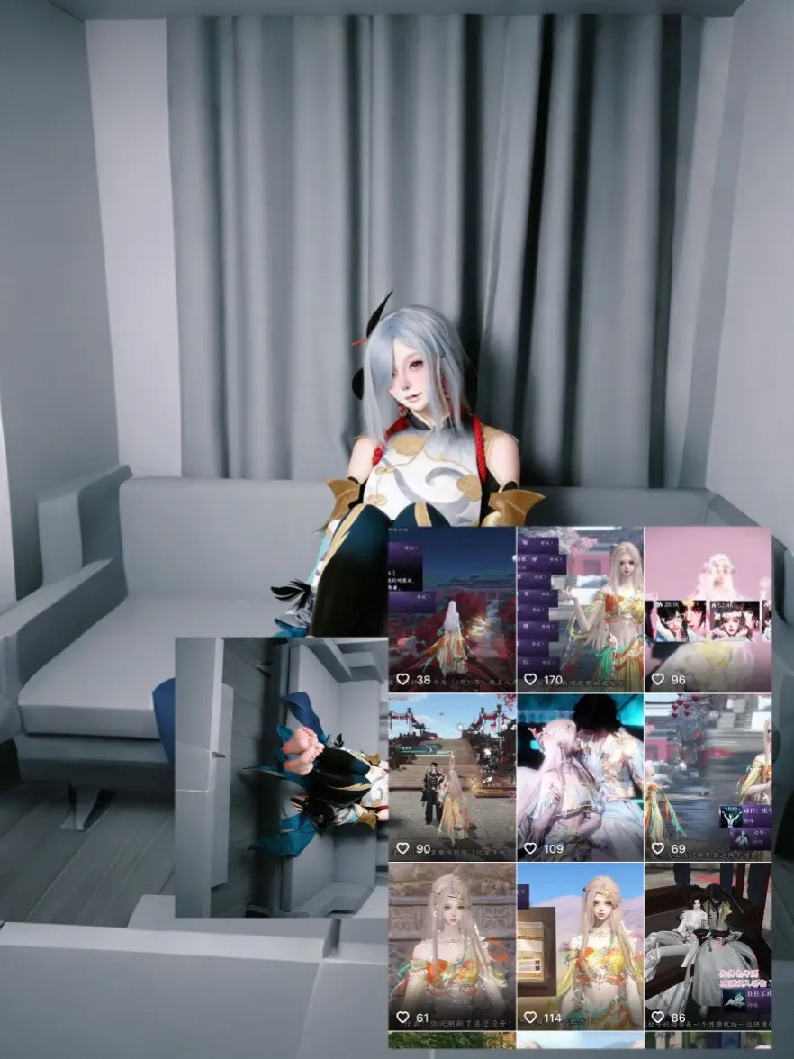 谁画出这天地 又画下我和你。谁画出这天地 又画下我和你   申鹤cos