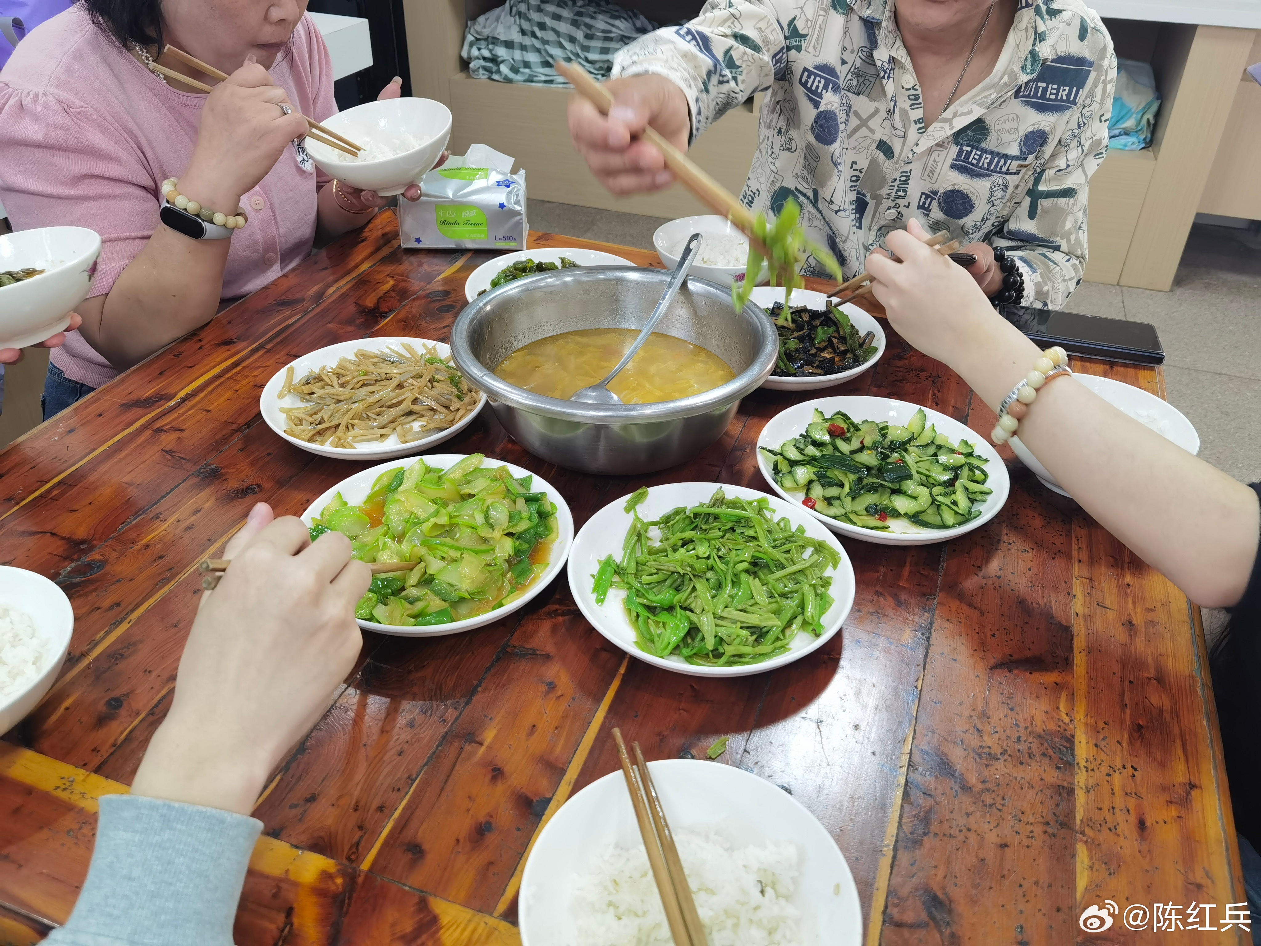 六菜一汤,吃完了,换地方了！ 池州·九华山-天台景区