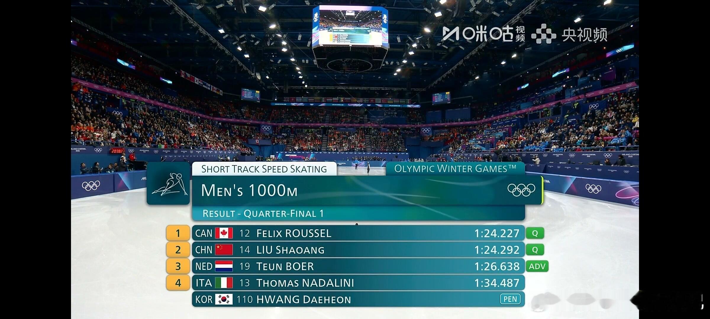 黄大宪犯规无缘晋级黄大仙不犯规就不会滑了啊？该！就应该判 