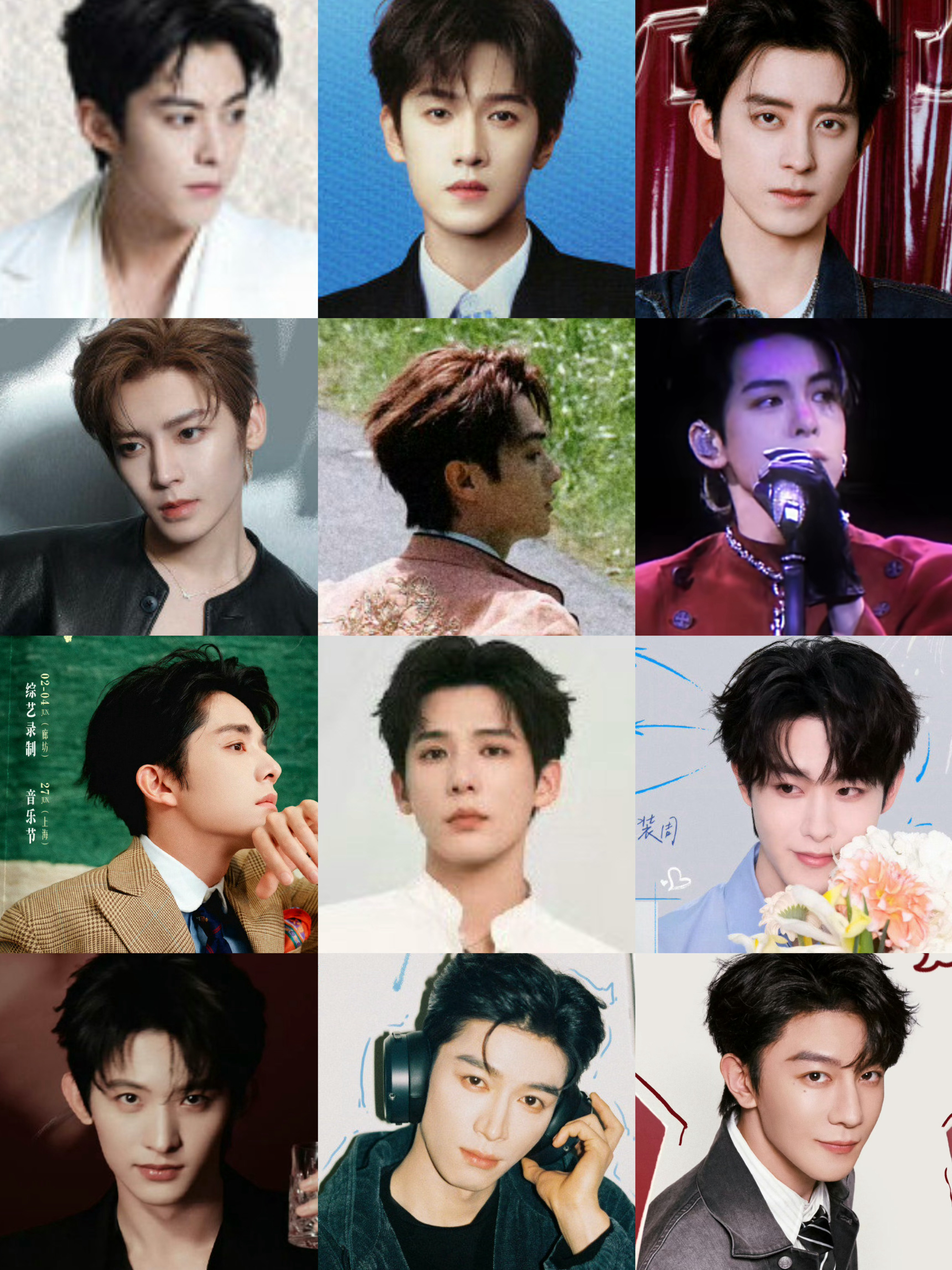 六月男明星的行程图来啦，你们最想看谁啊？