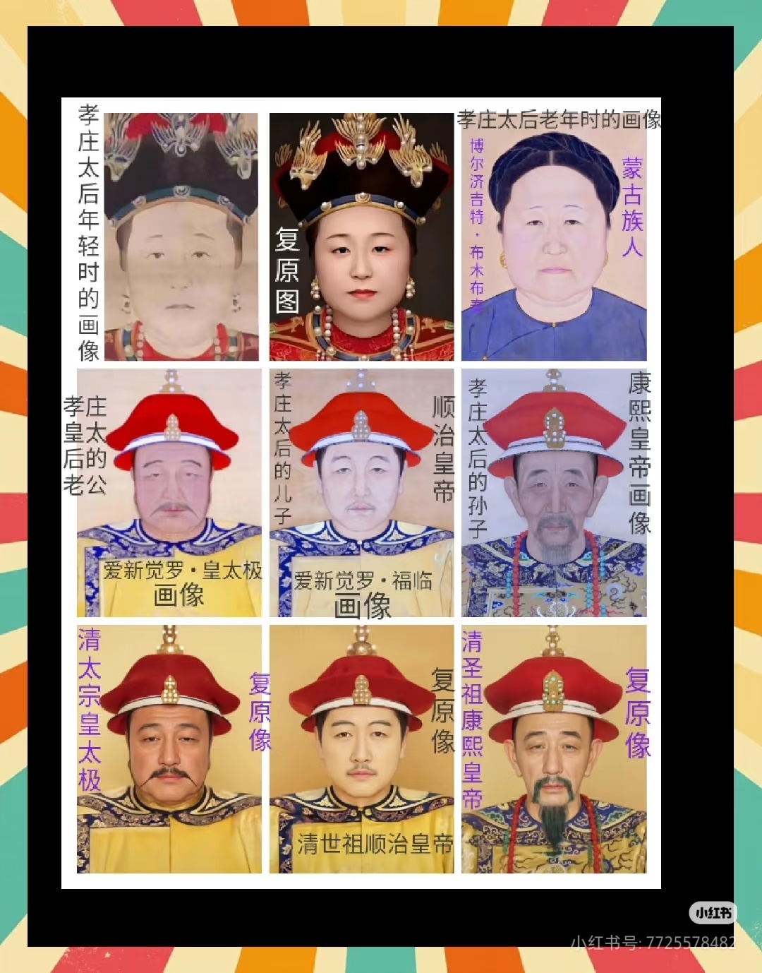 #光绪 DNA#昨天这事，📕就火了一天了，说是清朝野史，康熙是洪承畴跟孝庄的孩