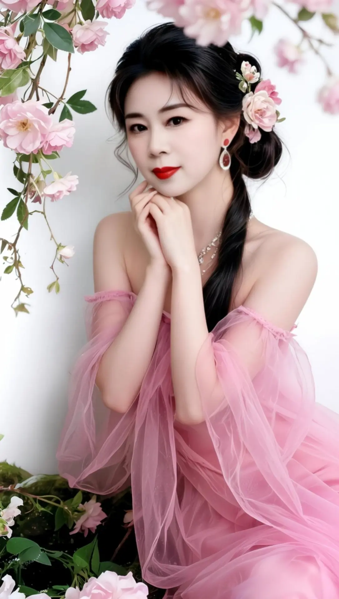 AI粉樱汉服照 随变ai随便玩