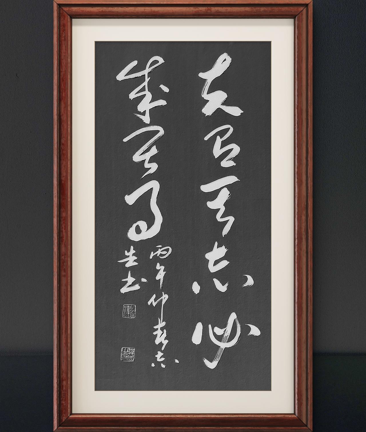 写字是我的一种生活：夫有其志，必成其事。三国志语句。