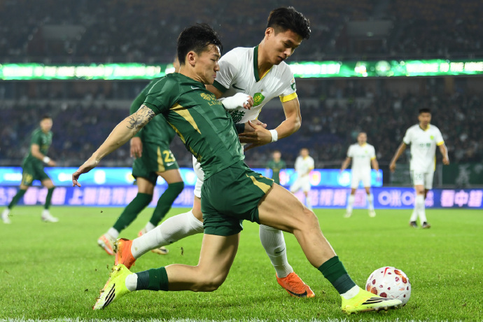 势均力敌！浙江队0比0北京国安 两只都输不起的队伍，打了一场谁都没占到便宜的比赛