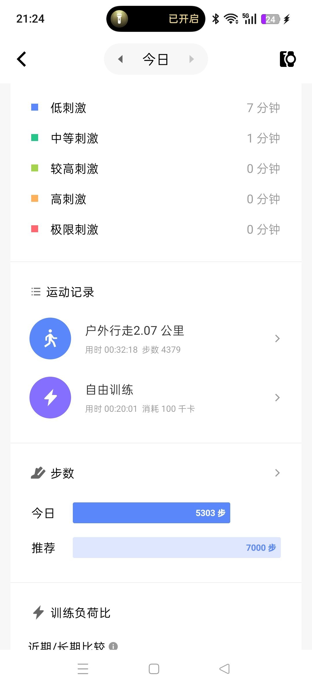 坚持运动打卡生理期第一天，足球垫上基本功训练20分钟+散步🚶🏻‍♀️早点休息
