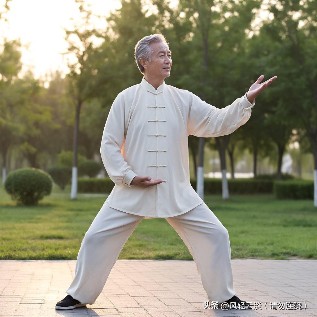 今日打卡太极：开始学杨氏太极85式，老师教的细该，我们学的认真，一招一式都揉进了