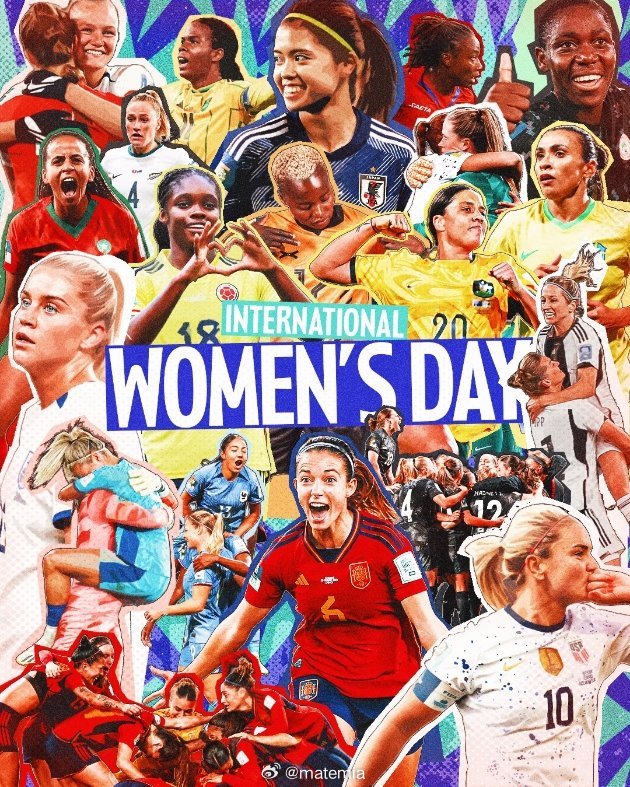 国际足联官推向女足球员祝贺🥳三八妇女节：“致敬那些塑造我们这项运动的女性！⚽?
