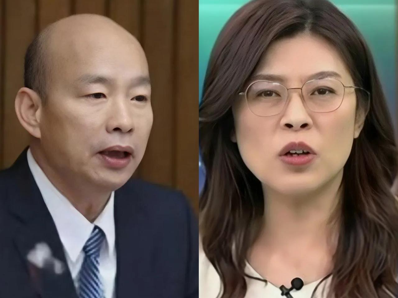 不装了。
大佬们摊牌了！
​韩国瑜相中郑丽文，公开为郑丽文站台，夸她“能打、会说