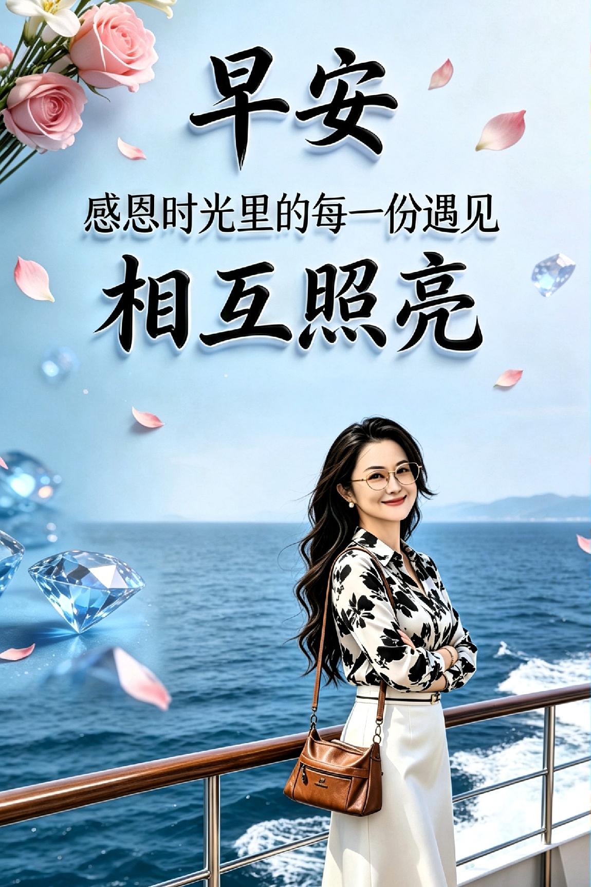 《晨思》

 
曙色轻笼映小窗，清风拂面自安详。

漫随云影天边渡，细听莺啼绕院