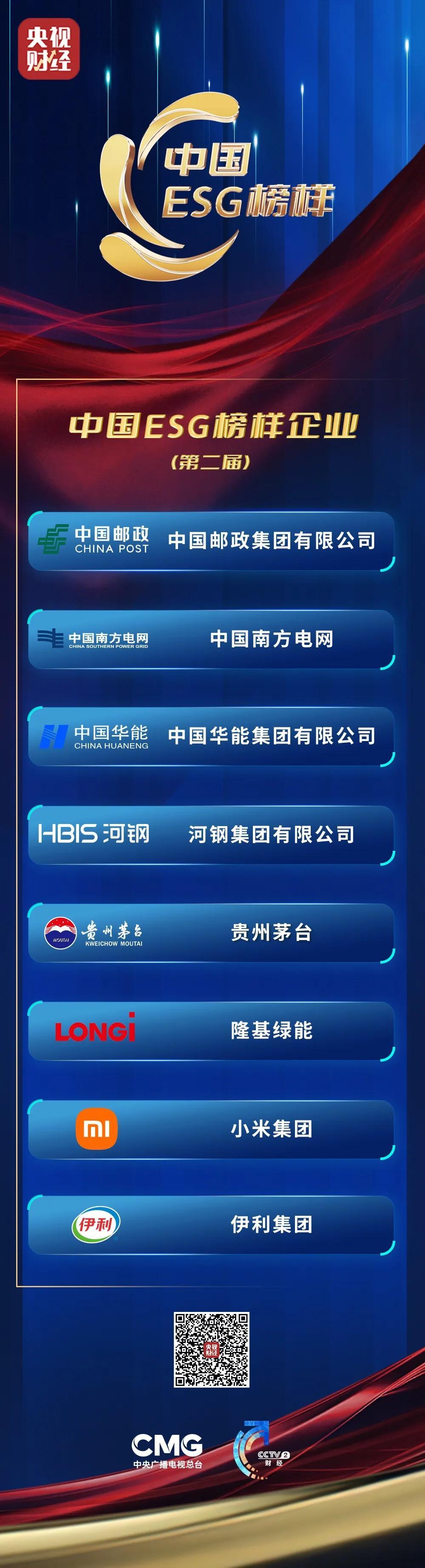 昨天陪同卢总去参加了中央广播电视总台《第二届“ESG榜样”盛典》，作为“中国ES