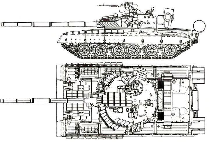 每天认识一件兵器 俄罗斯T-80主战坦克T-80坦克是苏联在T-64坦克基础上研