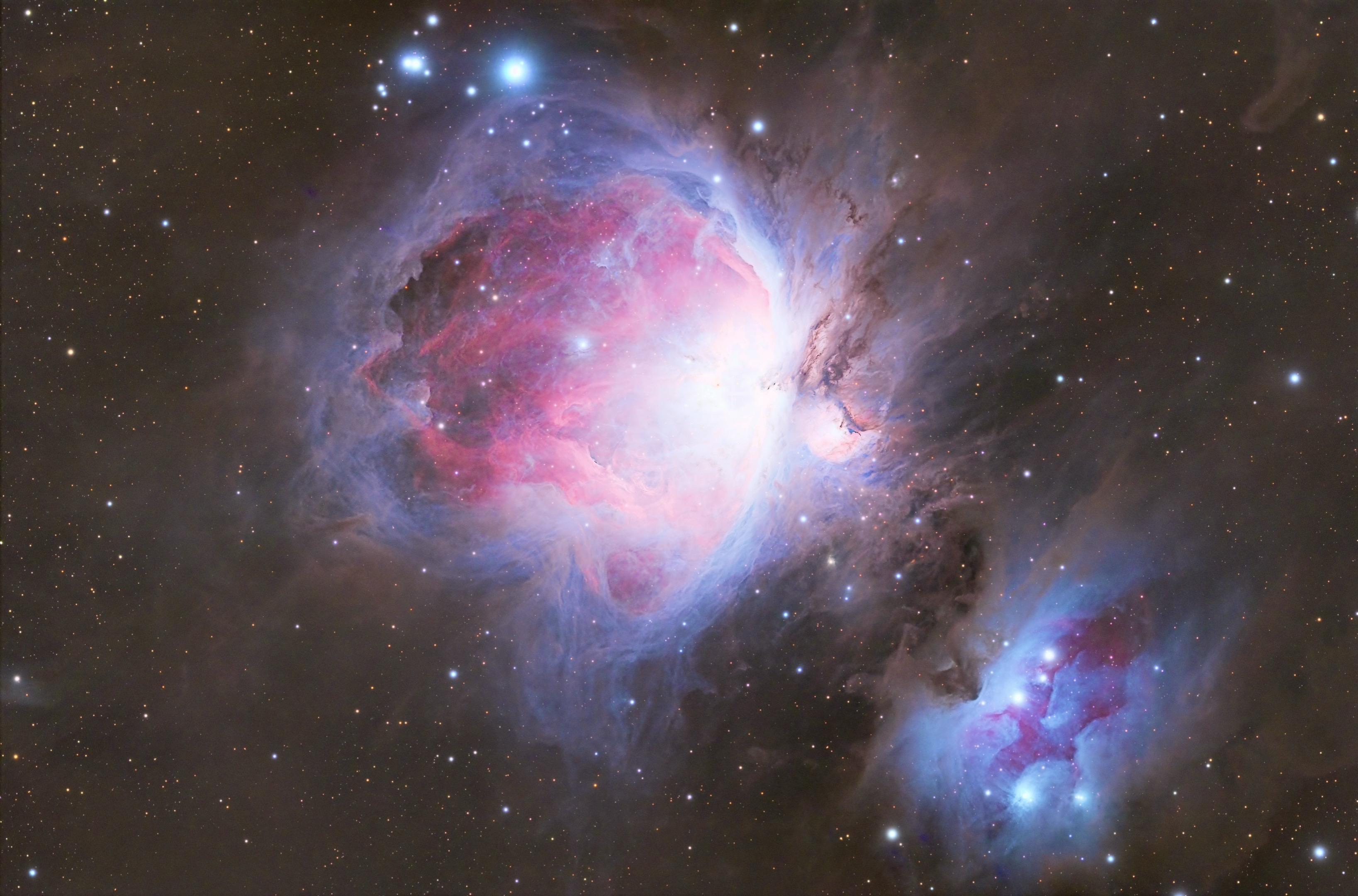 冬季三大天文摄影目标：M42猎户座星云；M33三角座星系；M45昴星团...