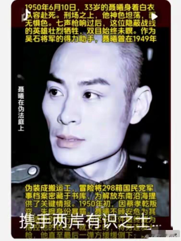 父亲死在刑场那天，他在娘胎里。八个月后落地，一辈子没见过那张脸。

台北淡江大学