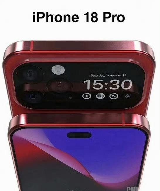 哇咔咔，如果iPhone18Pro后面屏幕长这样，确实好看。我的17pro才用没