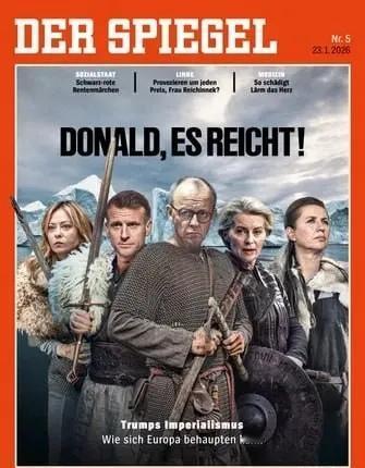 欧洲大军刚刚从格陵兰岛紧急撤离，欧盟、法国、德国、意大利以及丹麦领导人全副武装组