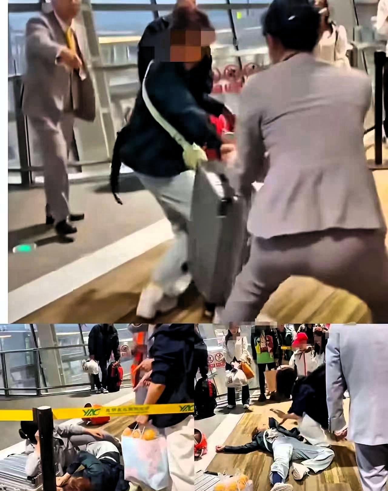 大闹昆明机场的
这一家五口
姥姥这一趟
可把两个小家伙吓惨了

昆明机场的这起事