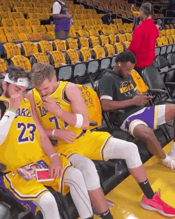 湖人新“三巨头”[捂脸]
这两个家伙就是来恶作剧布朗尼的吧，布朗尼真的很乖，不生