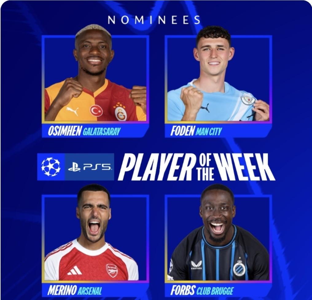 Osimhen, Foden, Merino or Forbs?