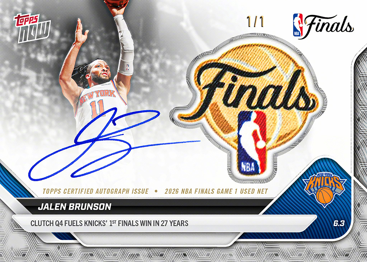 TOPPS卡视角   回顾一下今年TOPPS NOW总决赛的卡，都很有画面了，侧