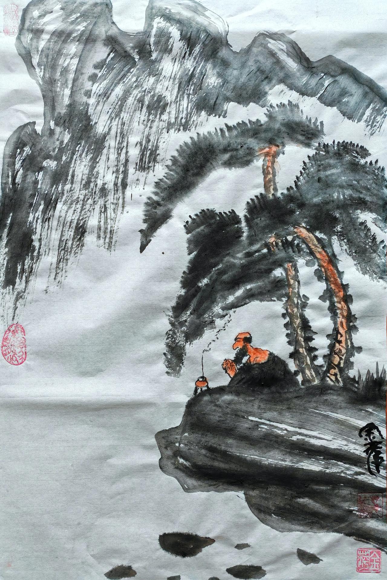 #头等旺事#
又是秋风送征鸿，
长天云雾伴尔行，
江湖道上多寂寞，
旭日追着夕阳